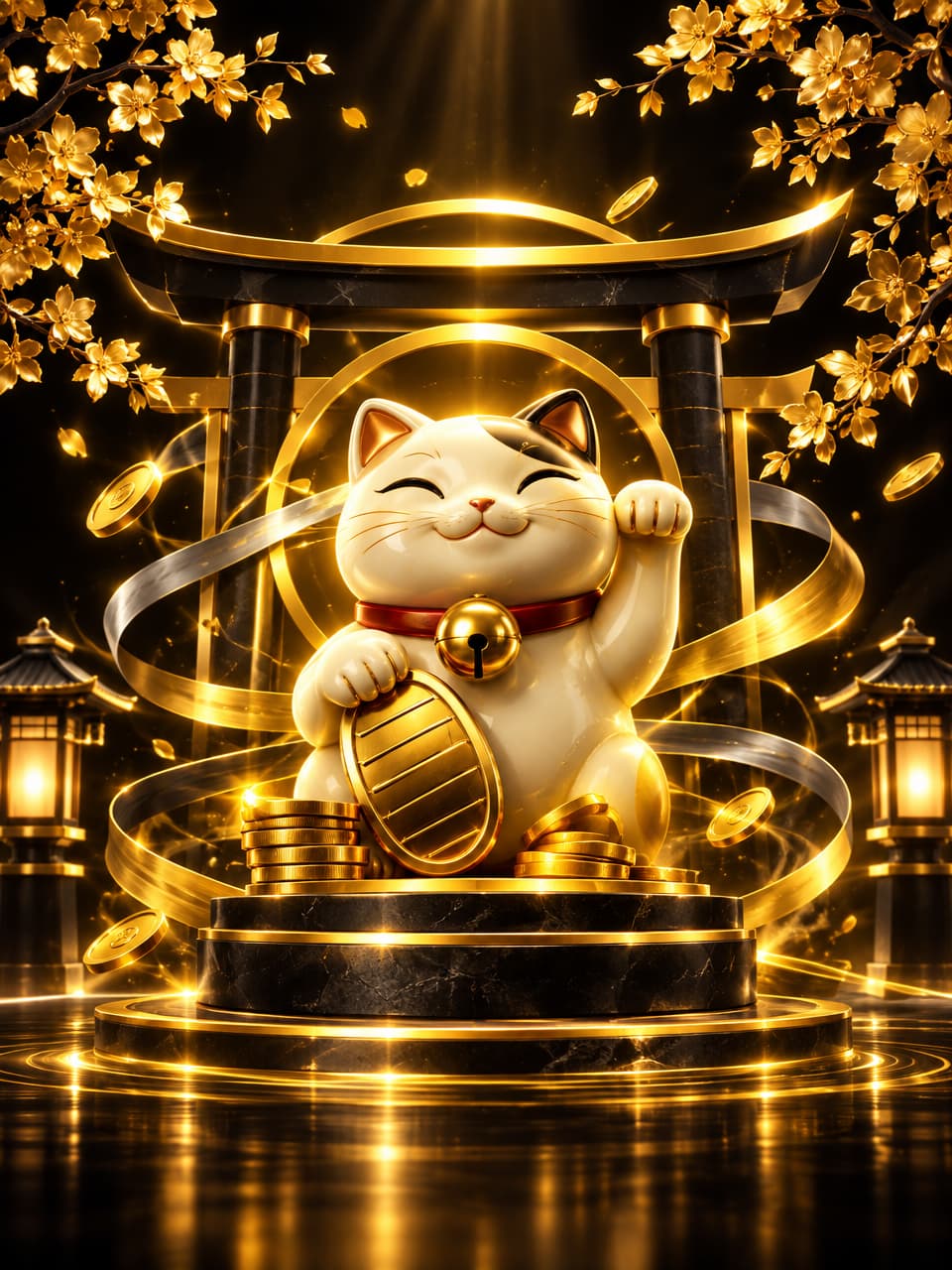 ภาพเกม Lucky Neko ที่ออกแบบใหม่สำหรับ ruay - รวย